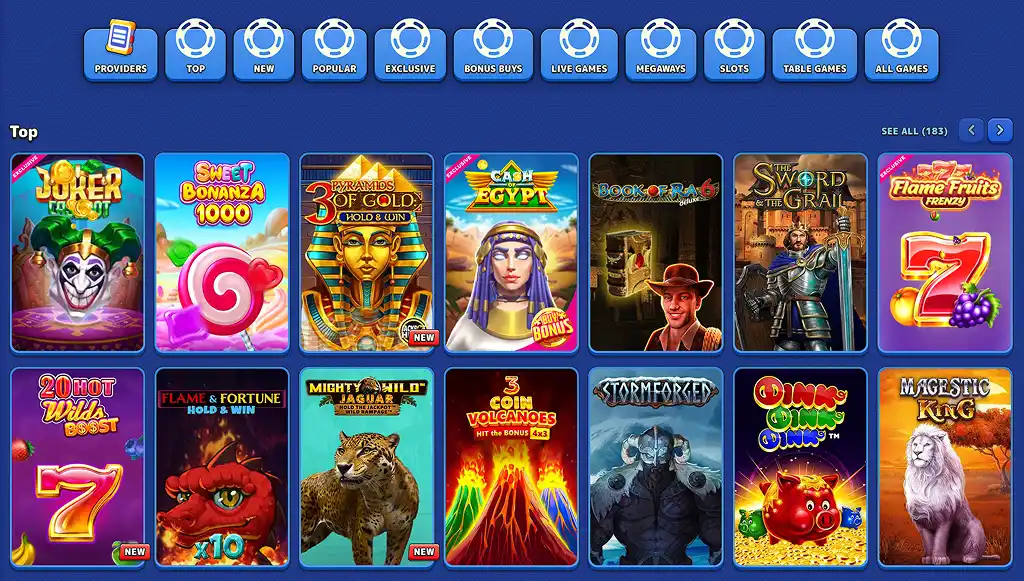 pistolo casino games