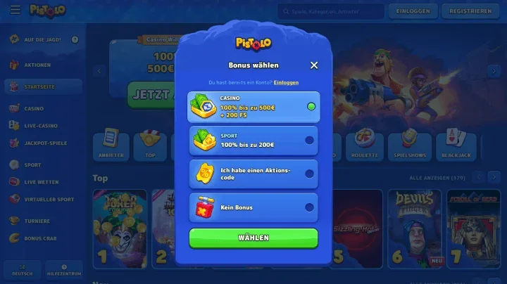 pistolo bonus